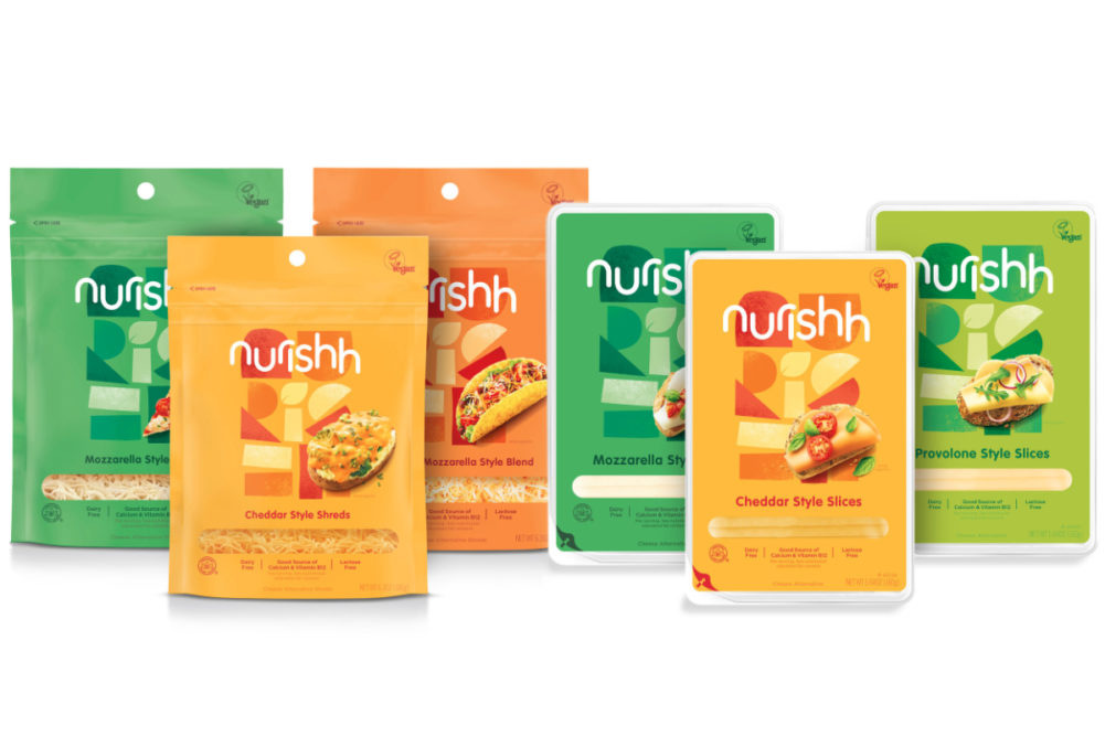 Nurishh plant-based cheeses