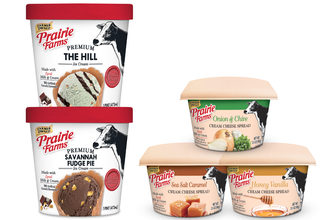Prairie Farms Dairy Small Batch Cream Cheese Spreads and Small Batch Ice Cream Pints