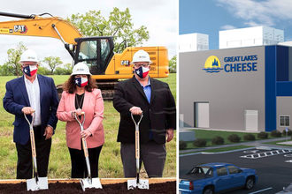 Great Lakes Cheese Co., Inc. Abilene, TX, plant groundbreaking and plant render