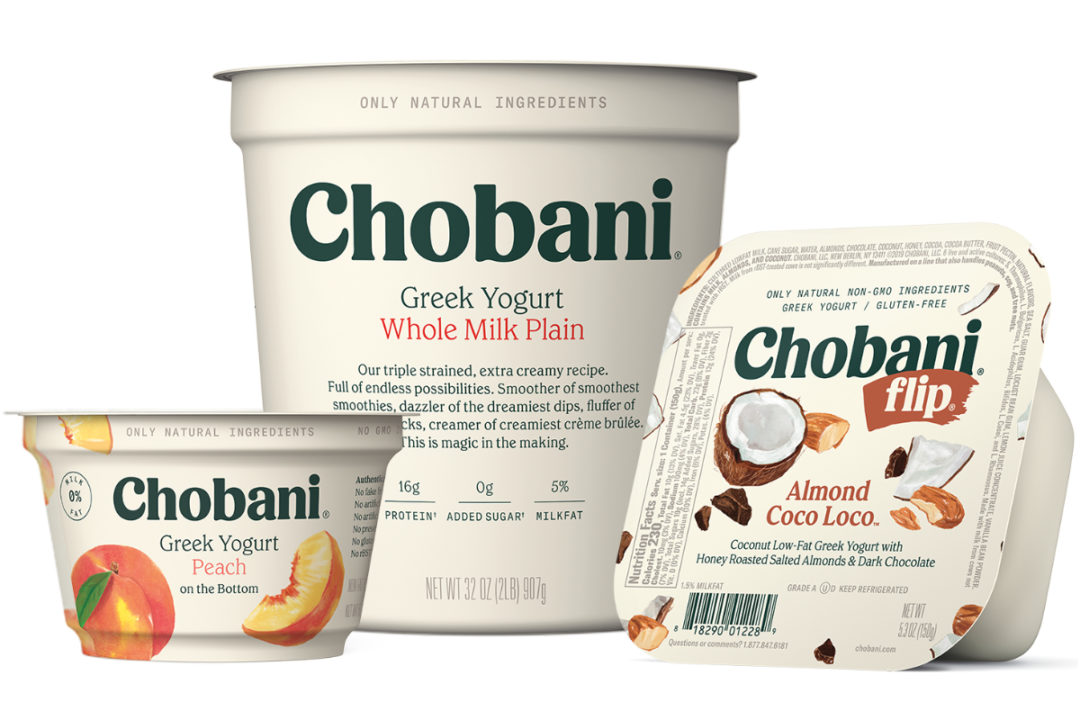 Chobani yogurt products