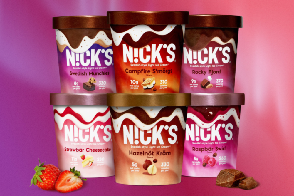 N!ck’s, a maker of Swedish-style better-for-you snacks and treats, is adding six new flavors to its lineup of light ice cream pints.