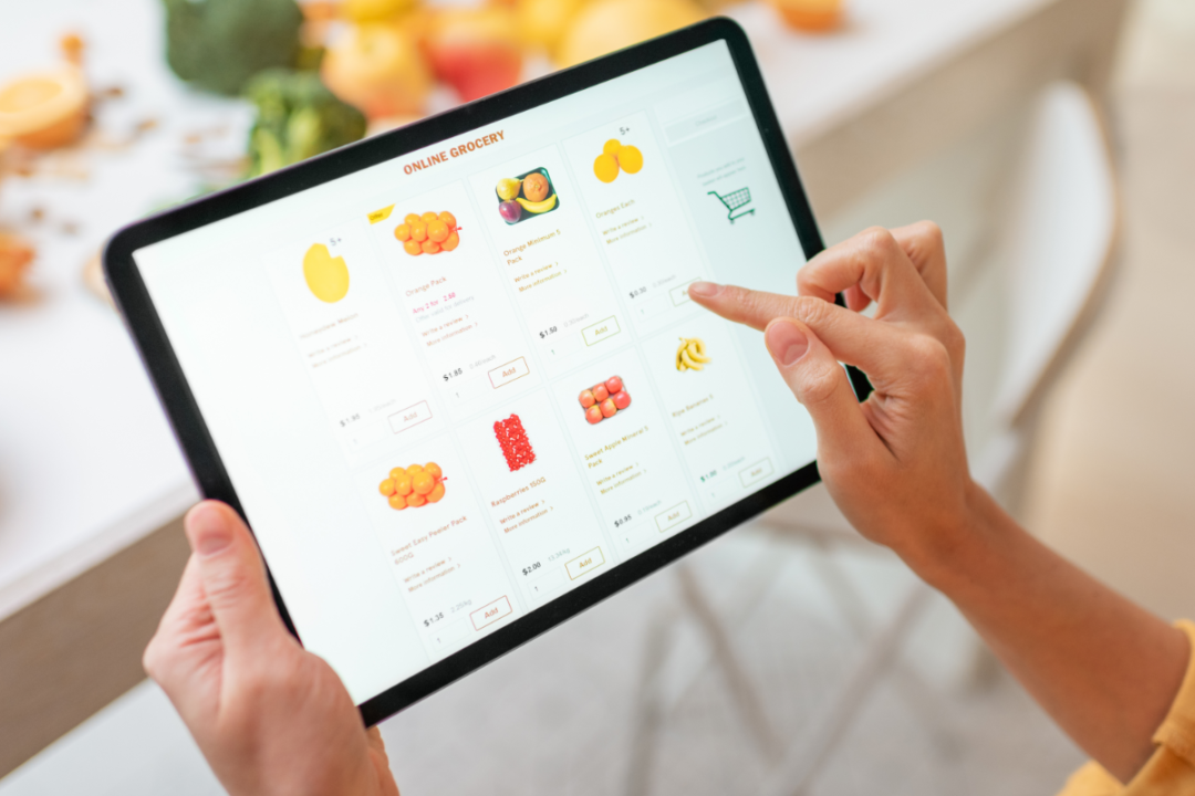 online grocery spend