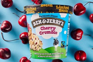 Ben and jerrys cherry crumble new flavor ice cream