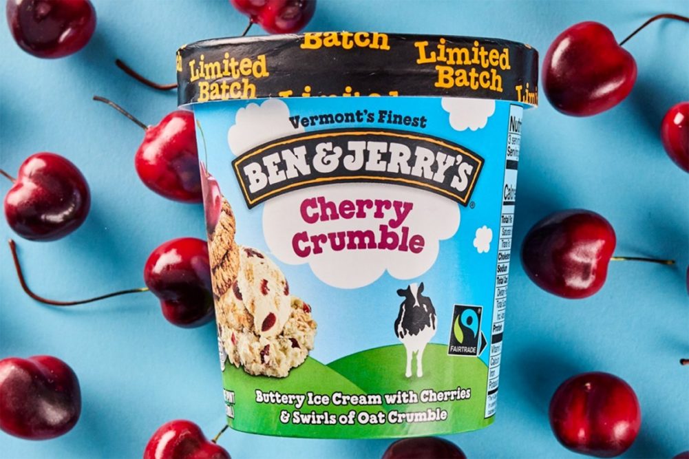 Ben and Jerrys cherry crumble Ben & Jerry's new flavor ice cream