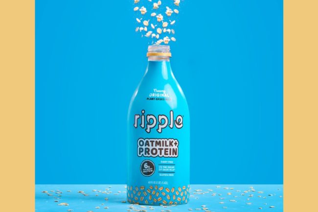 ripple Oatmilk plus protein Ripple Foods pea protein in oatmilk oat milk added protein
