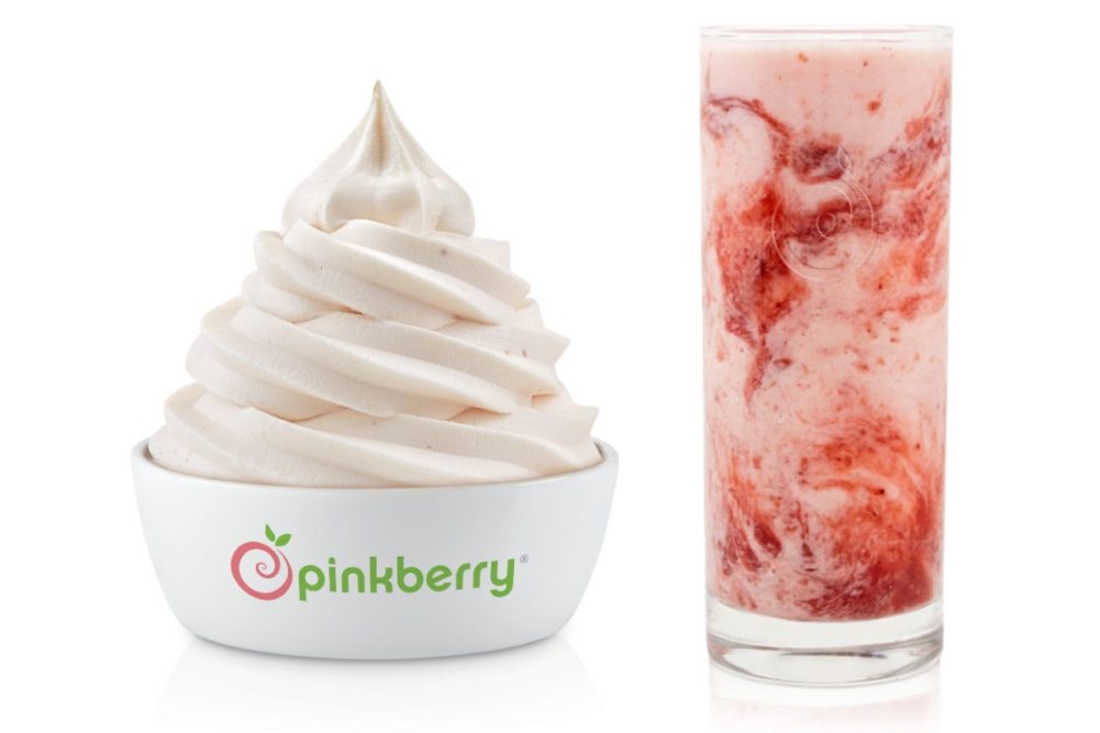 Pinkberry Lava Swirl frozen yogurt smoothie new flavor