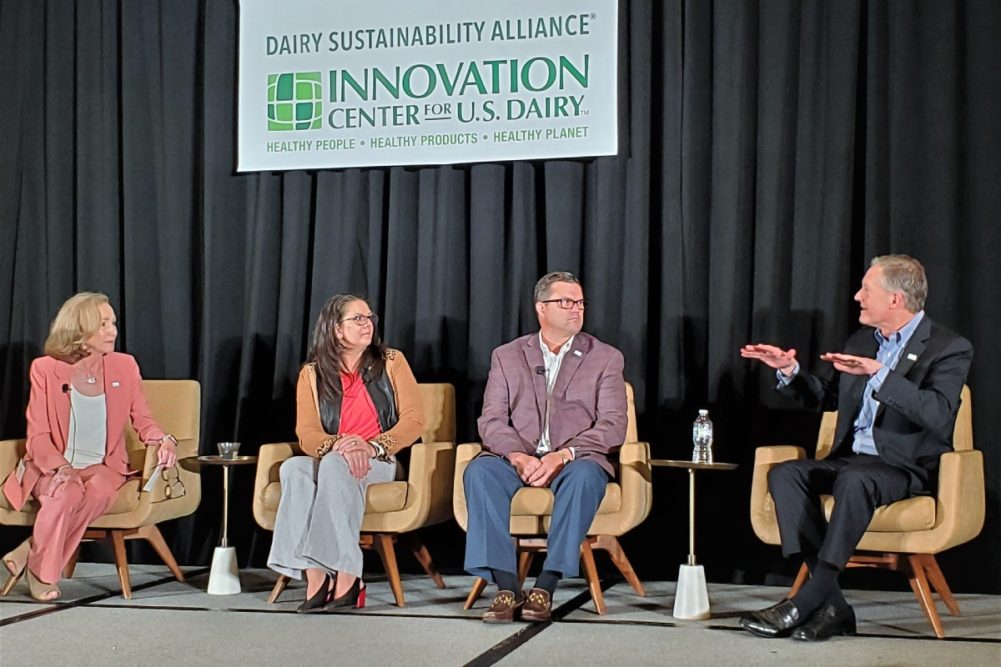 Dairy Sustainability Alliance Meeting navigating sustainability Brad Anderson California Dairies Inc Marilyn Hershey DMI
