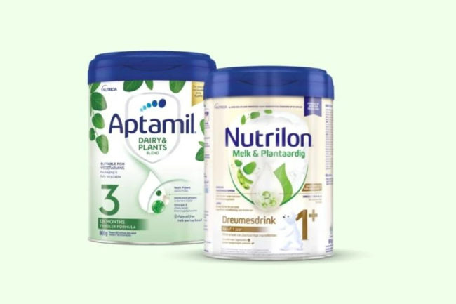 Danone dairy and plant blend baby formula Nutrilon Aptamil