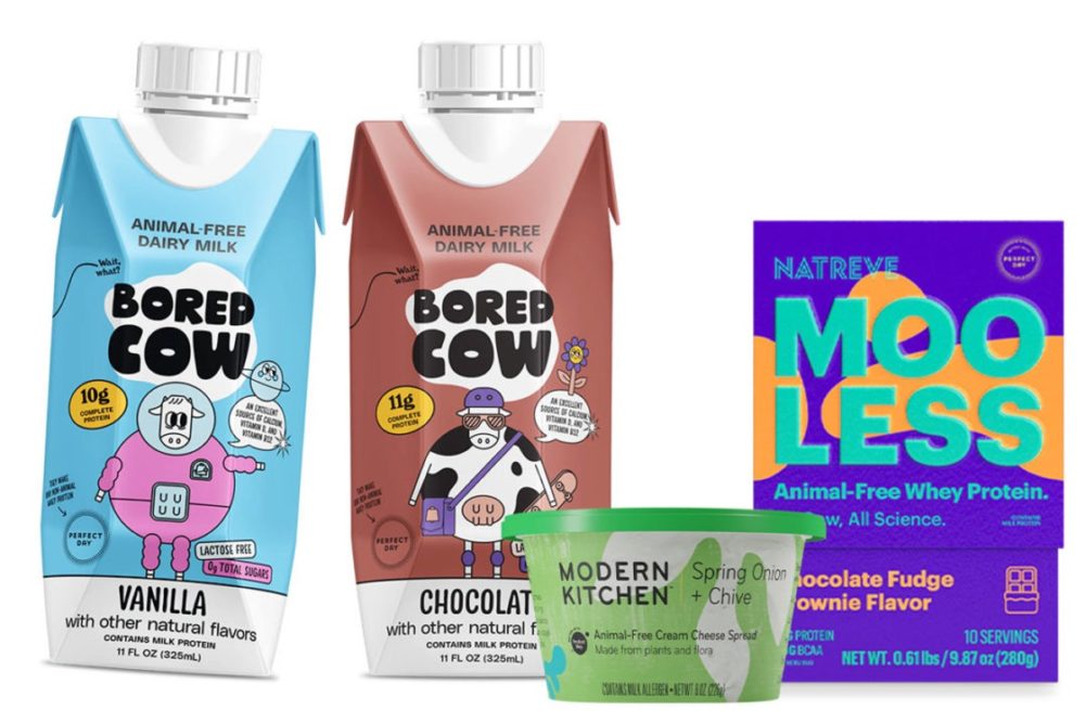 animal free products Bored Cow milk Modern Kitchen cream cheese spread Natreve Mooless whey protein