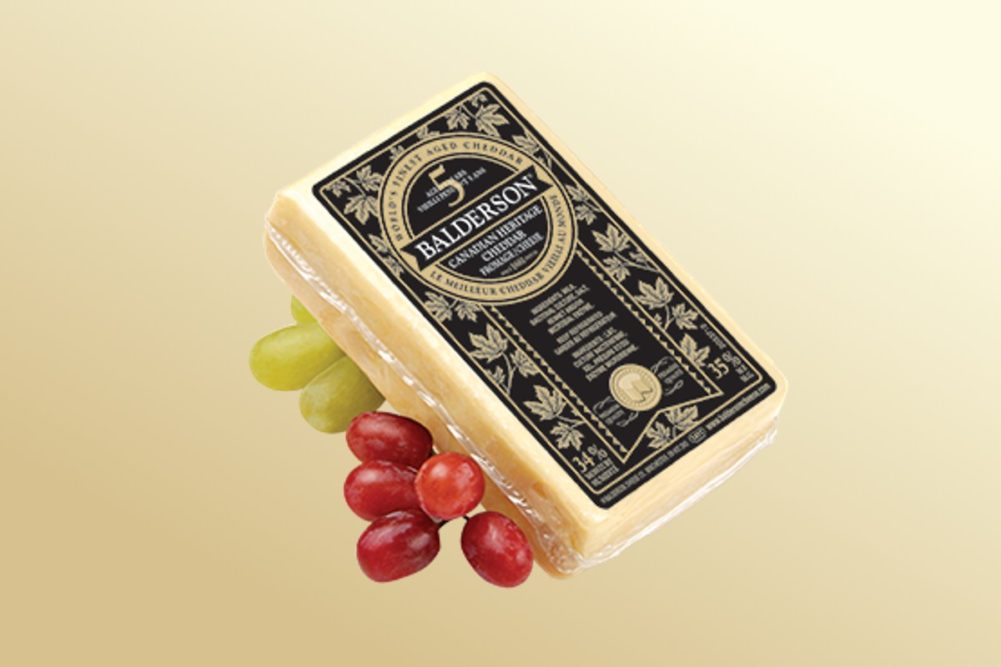Balderson 5 year old aged cheddar gold medal American Cheese Society competition