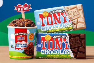 Ben & Jerry's Tony's Chocolonely ice cream chocolate bars Chocolatey Love A-Fair new flavors