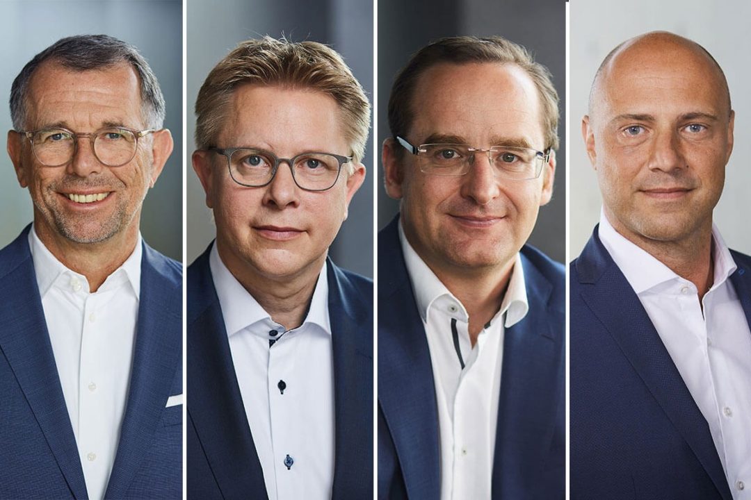 Multivac leadership team group president spokesman Christian Traumann chief technical officer Bernd Höpner chief operating officer Christian Lau chief security officer Tobias Richter