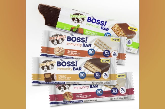 Lenny & Larrys The Boss immunity bar flavors Peanut Butter Cup Caramel Macchiato Chocolate Mint Brownie Maple French Toast