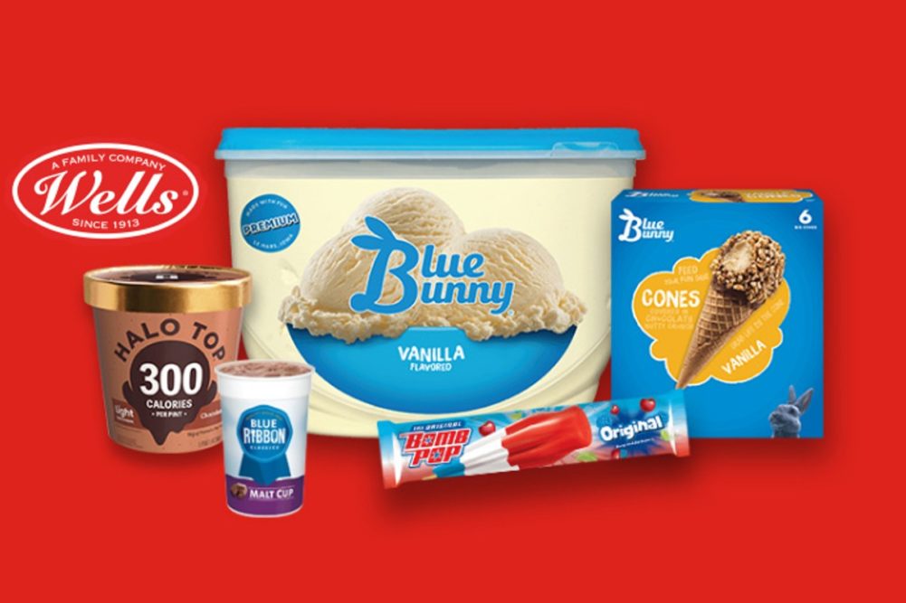 Wells Blue Bunny ice cream products Ferrero Group Blue Ribbon Classics Bomb Pop Halo Top
