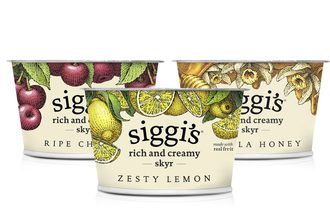 siggi's rich and creamy skyr flavors Ripe Cherry Vanilla Honey Zesty Lemon