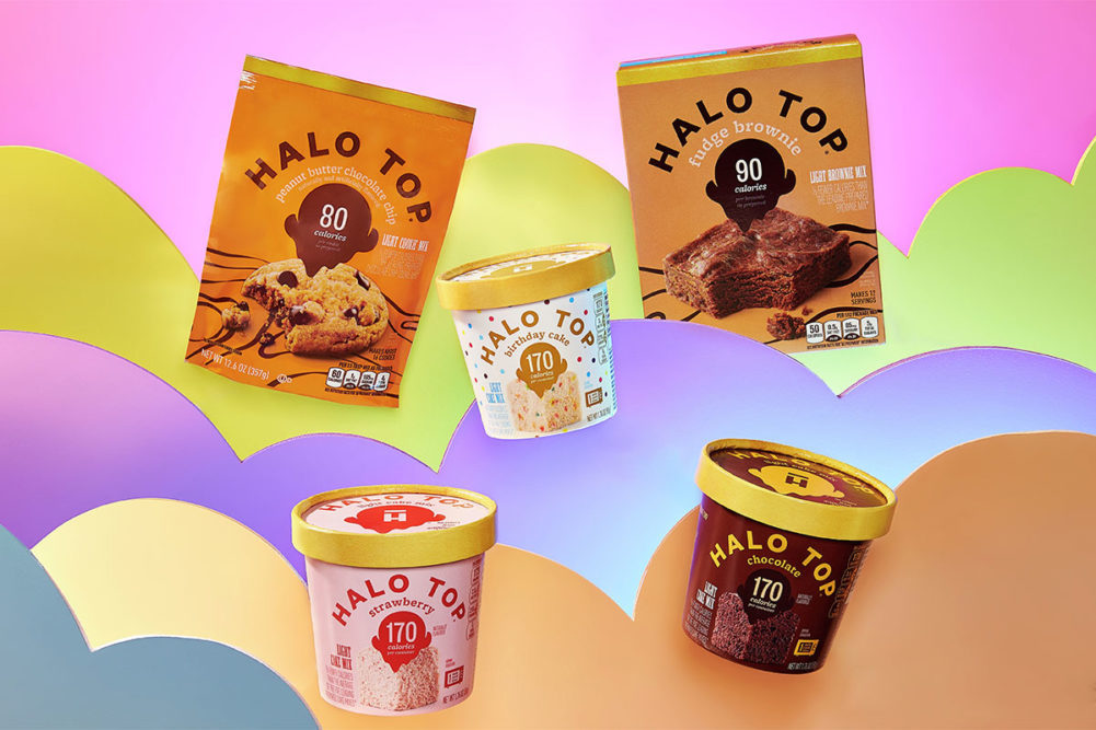 Halo Top Baking Mix and ice cream