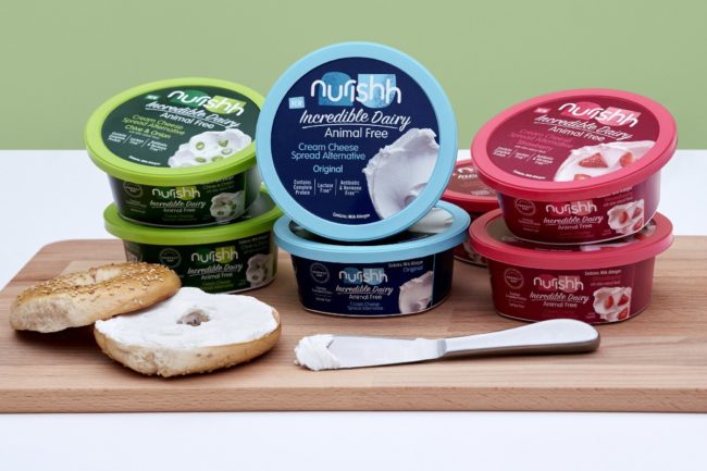 Nurishh Products flavors cream cheese animal free original strawberry chive and onion Bel Brands USA