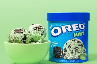 Oreo mint new flavor ice cream Oreo cookies mint frozen treat