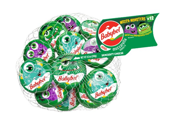 Mini Babybel Mozzarella new monsters Mozza-Monsters packaging Bel Brands USA