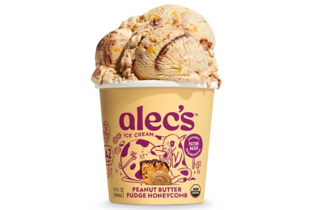 Alec's Ice Cream A2 dairy new flavor Peanut Butter Fudge Honeycomb distribution retailers grocery stores