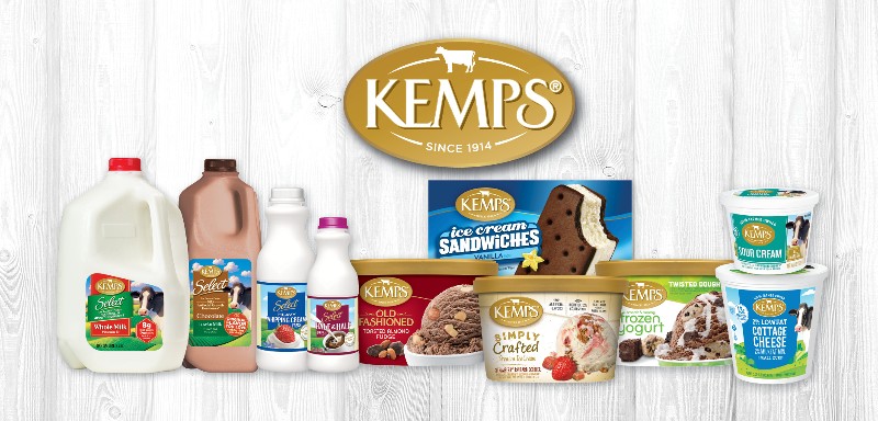 Kemps dairy products milk ice cream cottage cheese