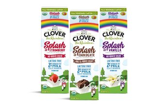 Clover Sonoma Clover The Rainbow splash of flavor new beverages milks chocolate strawberry vanilla