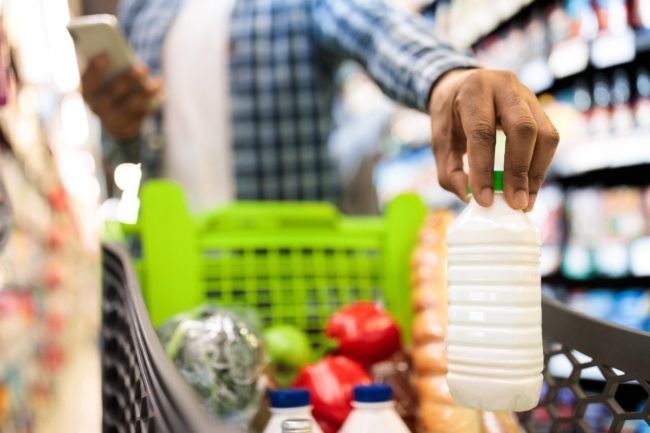 shopping consumers retail dairy milk