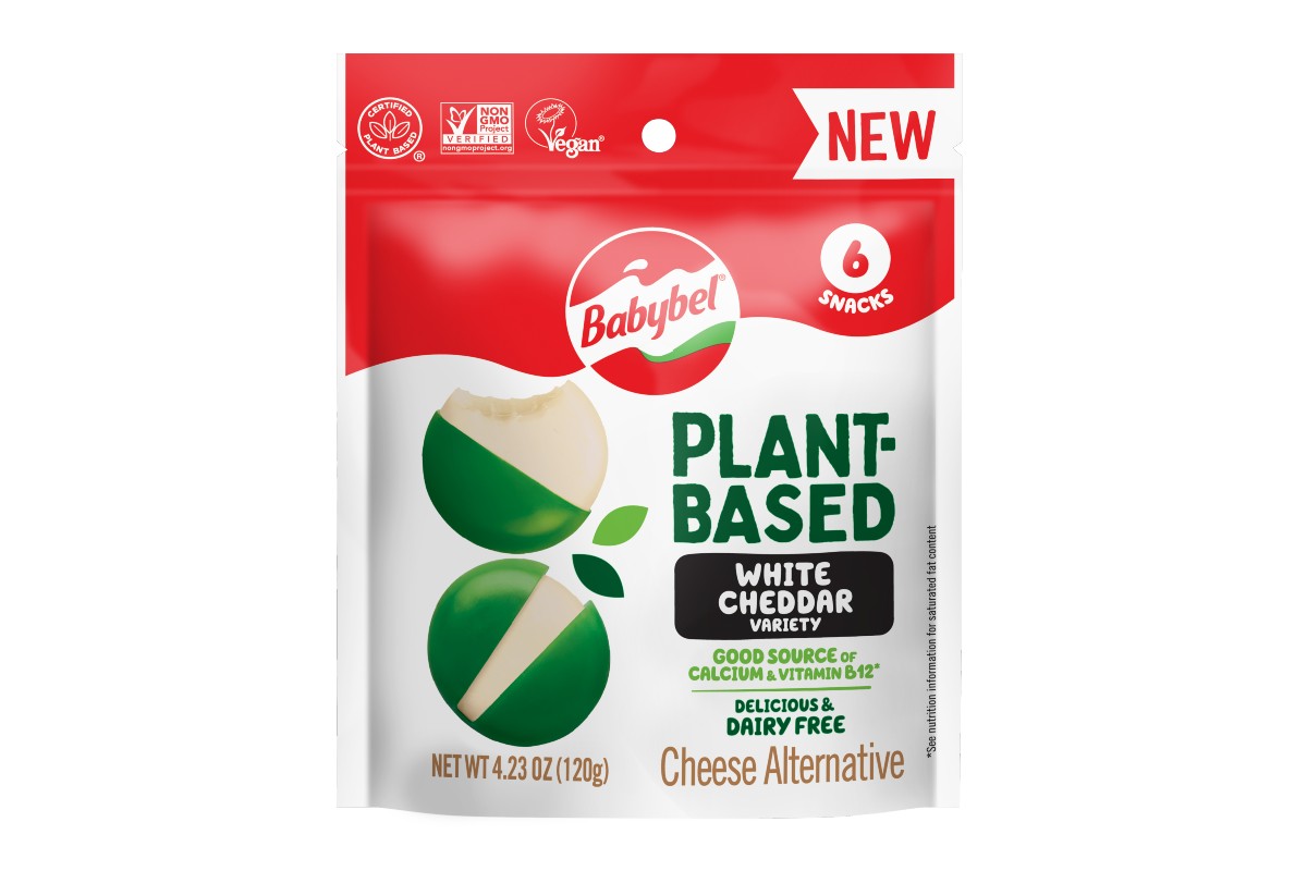 Babybel Plant Based White Cheddar new flavor dairy alternative Bel Brands USA