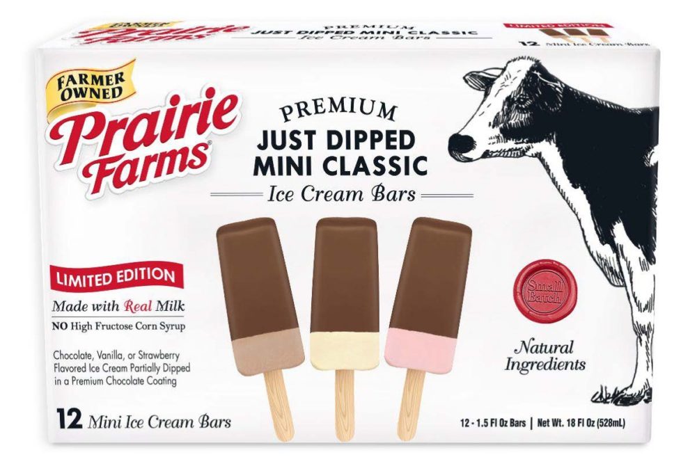 Prairie Farms Just Dipped Bars ice cream small batch snacks