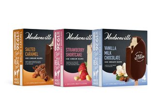 Novelty Bars Hudsonville Ice Cream new products new flavors Salted Caramel Strawberry Shortcake Vanilla Milk Chocolate