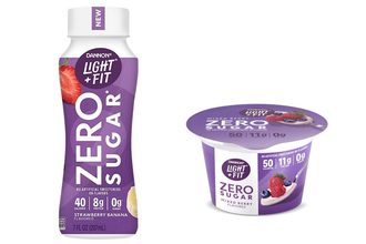 Dannon Light + Fit Danone cultured dairy drink flavors new products yogurt zero sugar