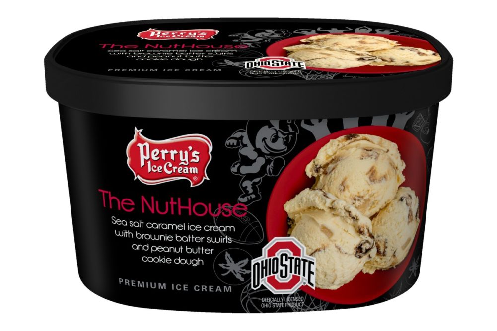 Perry's Ice Cream Ohio State flavor The NutHouse new products
