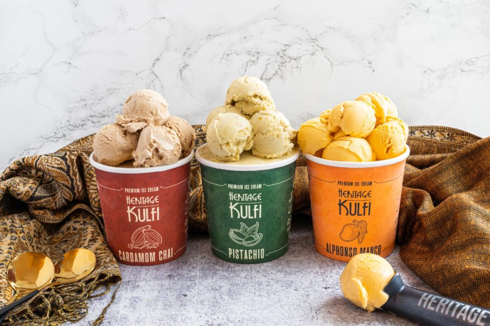 Heritage Kulfi flavors premium ice cream South Asian dairy