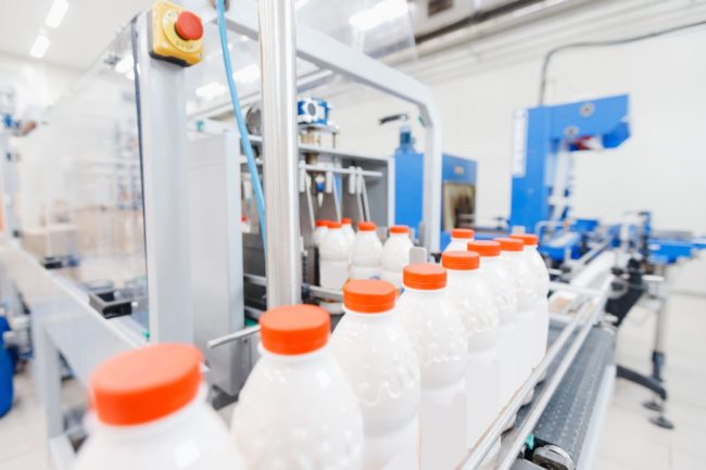 dairy manufacturing bottling conveyor