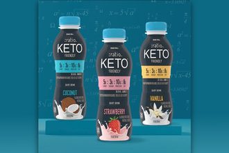 ratio Dairy Drink keto beverage General Mills :ratio keto friendly flavors new products strawberry vanilla coconut smoothie