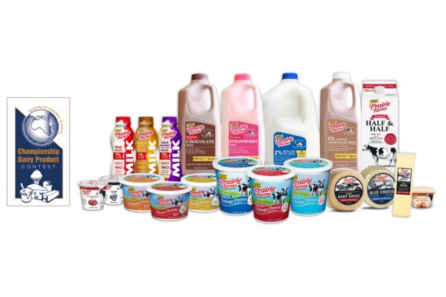 Prairie Farms World Dairy Expo products awards milk cheese yogurt whipping cream cottage cheese
