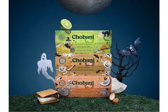 Chobani Flip Snacks dairy Halloween yogurt flavors packaging Greek yogurt