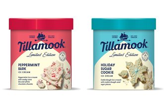 Tillamook Creamery ice cream flavors new holiday Peppermint Bark Sugar Cookie limited time winter