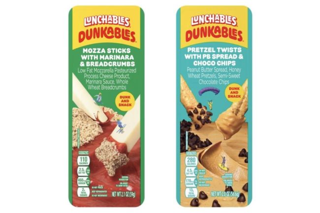 Lunchables Dunkables new snacks mozzarella marinara breadcrumbs cheese dairy