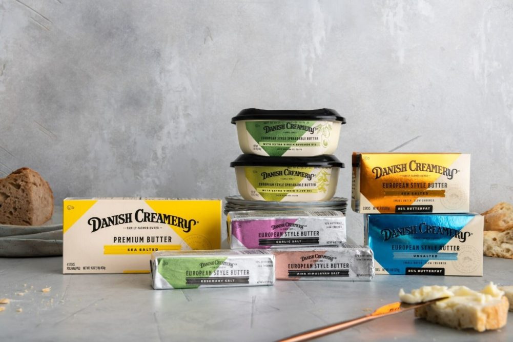 Danish Creamery European style spreadable butters extra virgin oils salt sticks dairy new products flavors