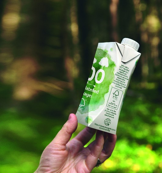 Tetra Pak aseptic packaging beverage dairy sustainability label