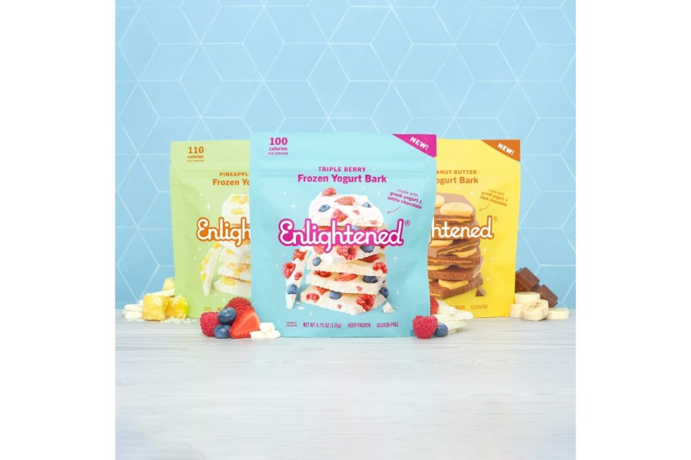 Enlightened Ice Cream Frozen Yogurt Bark flavors new product dairy better for you snacks