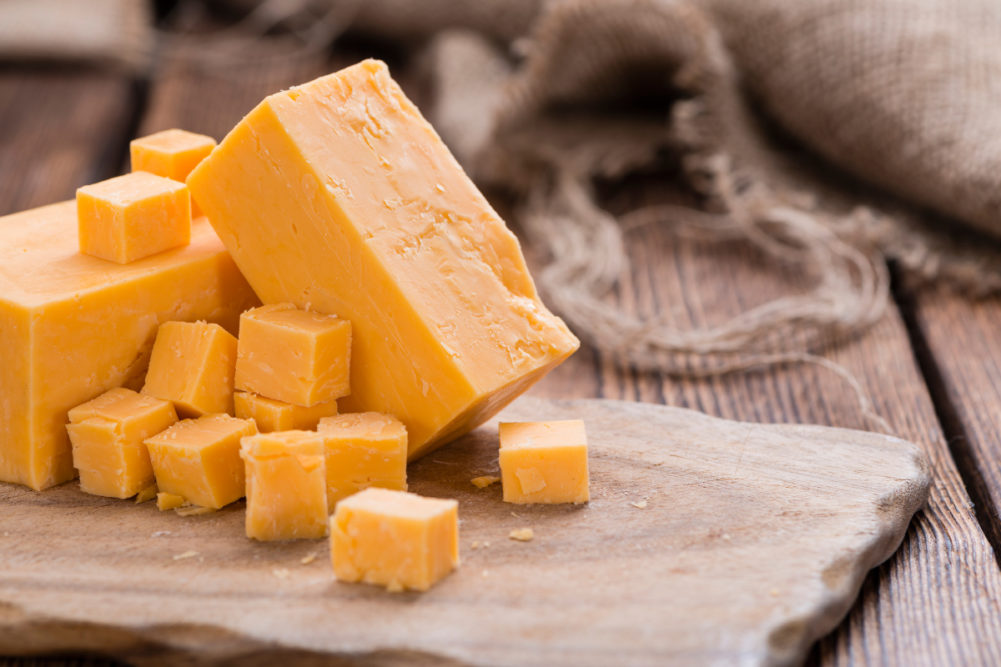 cheddar block cheese dairy