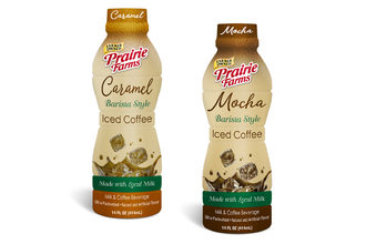 Prairie Farms iced coffee new products flavors caramel mocha dairy milk beverages ingredients