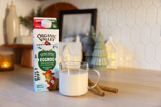 Organic Valley Reduced Fat Eggnog dairy products flavors specialty beverage ingredients