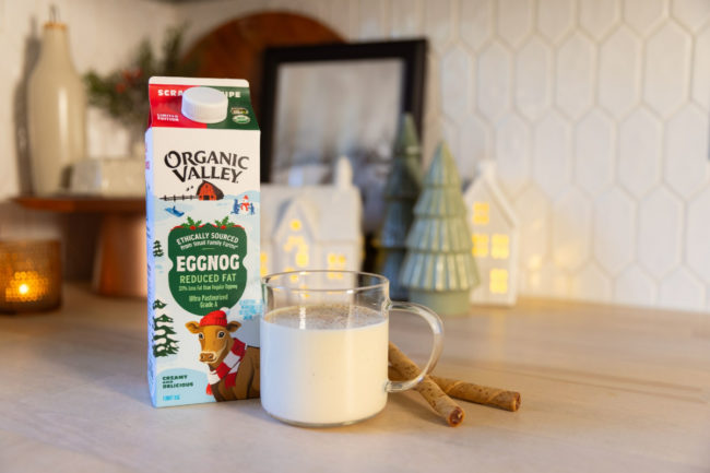 Organic Valley Reduced Fat Eggnog dairy products flavors specialty beverage ingredients
