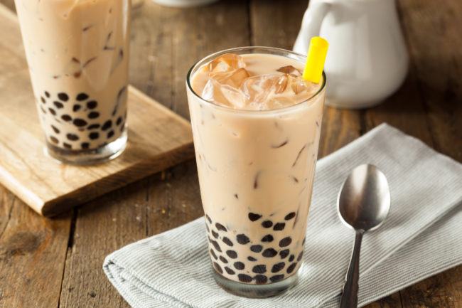 bubble milk tea boba texture ingredients dairy