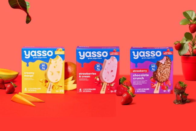 Yasso Greek yogurt fruit flavors new products dairy protein better for you