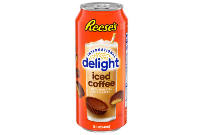 International Delight Reeses flavored iced coffee cans milk dairy ingredients ready to drink