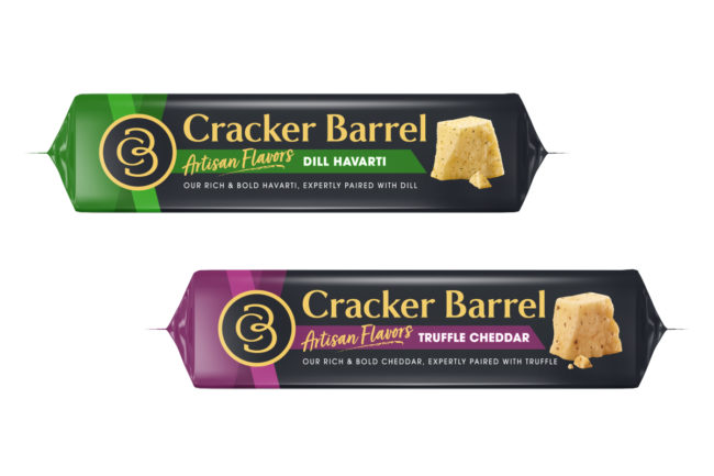 Cracker Barrel Artisan Flavors cheeses dairy new products Lactalis USA truffle cheddar dill havarti flavors
